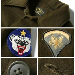 Non Stock 1950s Korean War US Army OG108 Wool Field Shirt