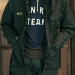 Bronson 1920s Drinking Team Motorcycle Racing Sweatshirt - Navy 23 Bronson 1920s Drinking Team Motorcycle Racing Sweatshirt - Navy