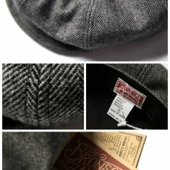 Bronson ACCESSORIES Retro Octagonal News Boy Cap