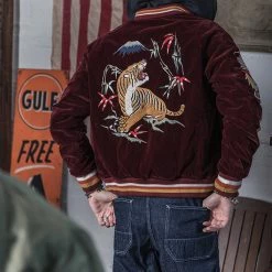 Non Stock 1950s Reversible Acetate Souvenir Jacket - Dragon Tiger Falcon OUTERWEAR 23 Non Stock 1950s Reversible Acetate Souvenir Jacket - Dragon Tiger Falcon OUTERWEAR