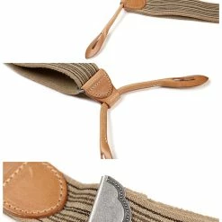 Bronson Old-Time Y-Back Leather Button Suspender 21 Bronson Old-Time Y-Back Leather Button Suspender