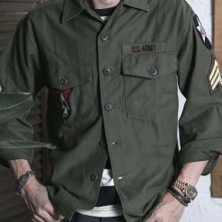 Non Stock Vietnam War US Army OG107 Fatigue Utility Shirt - Im Jin Scouts TOPS 26 Non Stock Vietnam War US Army OG107 Fatigue Utility Shirt - Im Jin Scouts TOPS