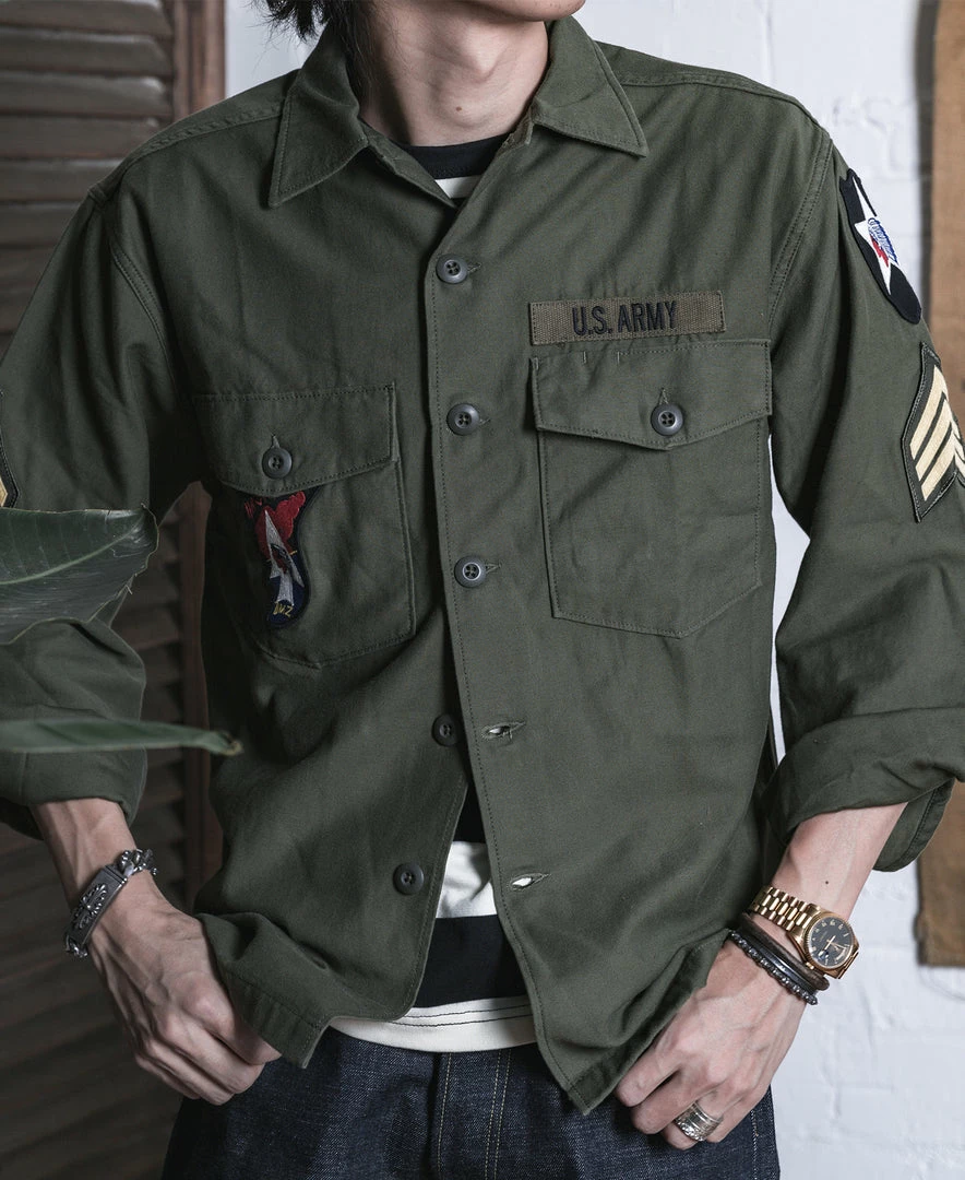 Non Stock Vietnam War US Army OG107 Fatigue Utility Shirt - Im Jin Scouts TOPS 10 Non Stock Vietnam War US Army OG107 Fatigue Utility Shirt - Im Jin Scouts TOPS