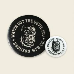Bronson ACCESSORIES Vintage Watchdog Pin Button Badge - Black