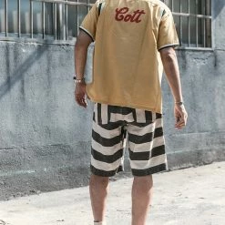 Non Stock 11.5 Oz Heavyweight Wide Striped Prisoner Shorts 29 Non Stock 11.5 Oz Heavyweight Wide Striped Prisoner Shorts