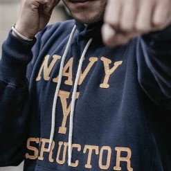 Bronson 21 Oz Navy Yard Instructor Reverse Weave Hoodie - Navy
