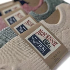 Non Stock Colored Cotton No Show Socks