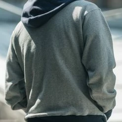 Non Stock 17.5 Oz Terry Cloth Two-Tone Hoodie - Gray/Navy NEW ARRIVALS 21 Non Stock 17.5 Oz Terry Cloth Two-Tone Hoodie - Gray/Navy NEW ARRIVALS