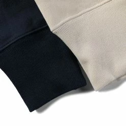 Bronson Motorcycle Turtle Zip Jersey Overweight Sweater - White TOPS