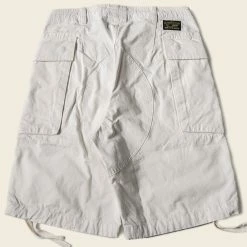 Non Stock NEW ARRIVALS 8.5 Oz Cotton Ripstop Cargo Shorts - White