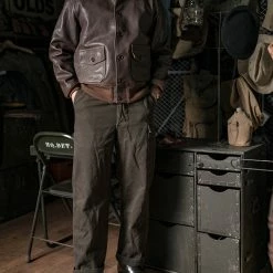 Bronson USAAF Type A-1 Leather Flight Jacket - Light Brown OUTERWEAR