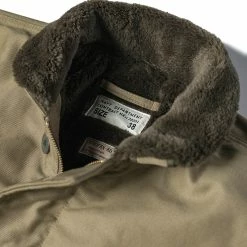 Bronson OUTERWEAR 1940s USN 3rd Type N-1 Woolen Deck Jacket - Khaki Stencil