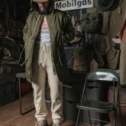 Bronson 1950s 20.5 Oz Terry Cloth Reverse Weave Sweatpants - Apricot