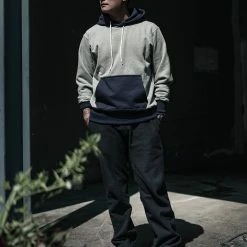 Non Stock 17.5 Oz Terry Cloth Two-Tone Hoodie - Gray/Navy NEW ARRIVALS 24 Non Stock 17.5 Oz Terry Cloth Two-Tone Hoodie - Gray/Navy NEW ARRIVALS