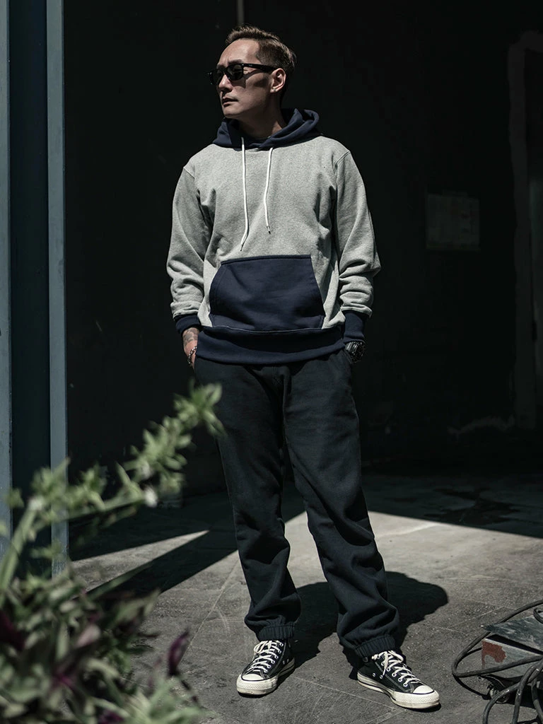 Non Stock 17.5 Oz Terry Cloth Two-Tone Hoodie - Gray/Navy NEW ARRIVALS 10 Non Stock 17.5 Oz Terry Cloth Two-Tone Hoodie - Gray/Navy NEW ARRIVALS