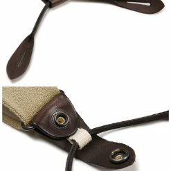 Bronson ACCESSORIES Old-Time X-Back Leather Button Suspender