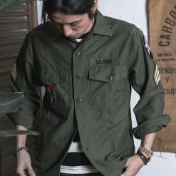 Non Stock Vietnam War US Army OG107 Fatigue Utility Shirt - Im Jin Scouts TOPS 27 Non Stock Vietnam War US Army OG107 Fatigue Utility Shirt - Im Jin Scouts TOPS