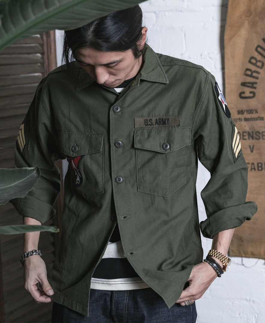 Non Stock Vietnam War US Army OG107 Fatigue Utility Shirt - Im Jin Scouts TOPS 11 Non Stock Vietnam War US Army OG107 Fatigue Utility Shirt - Im Jin Scouts TOPS