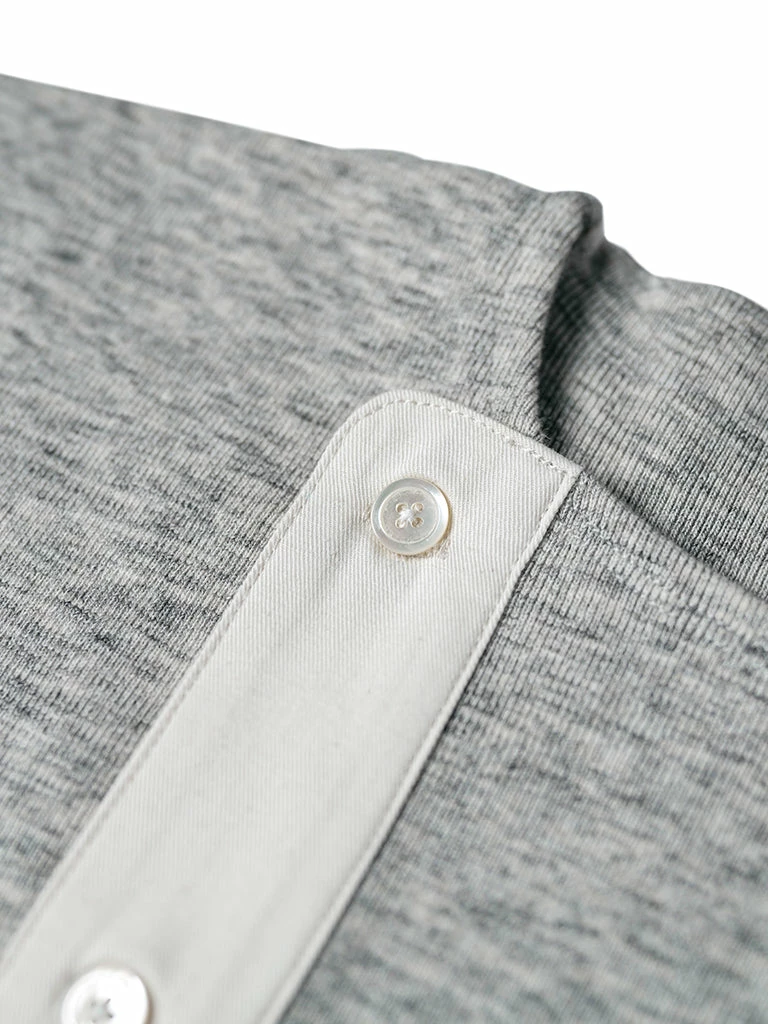 Bronson 14 Oz Side Closing Henley T-Shirt - Gray 11 Bronson 14 Oz Side Closing Henley T-Shirt - Gray