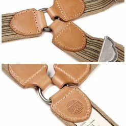 Bronson Old-Time Y-Back Leather Button Suspender 22 Bronson Old-Time Y-Back Leather Button Suspender