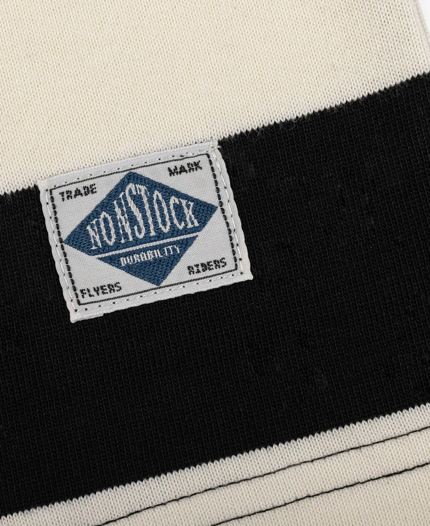 Non Stock Heavyweight Cotton Wide Striped T-Shirt - Black/White BEST SELLERS 12 Non Stock Heavyweight Cotton Wide Striped T-Shirt - Black/White BEST SELLERS