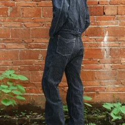 Bronson 1878 Wabash One Pocket Stripe Denim Jacket 32 Bronson 1878 Wabash One Pocket Stripe Denim Jacket